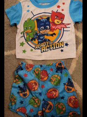 Pj masks 24 months pajama set (READ description)
